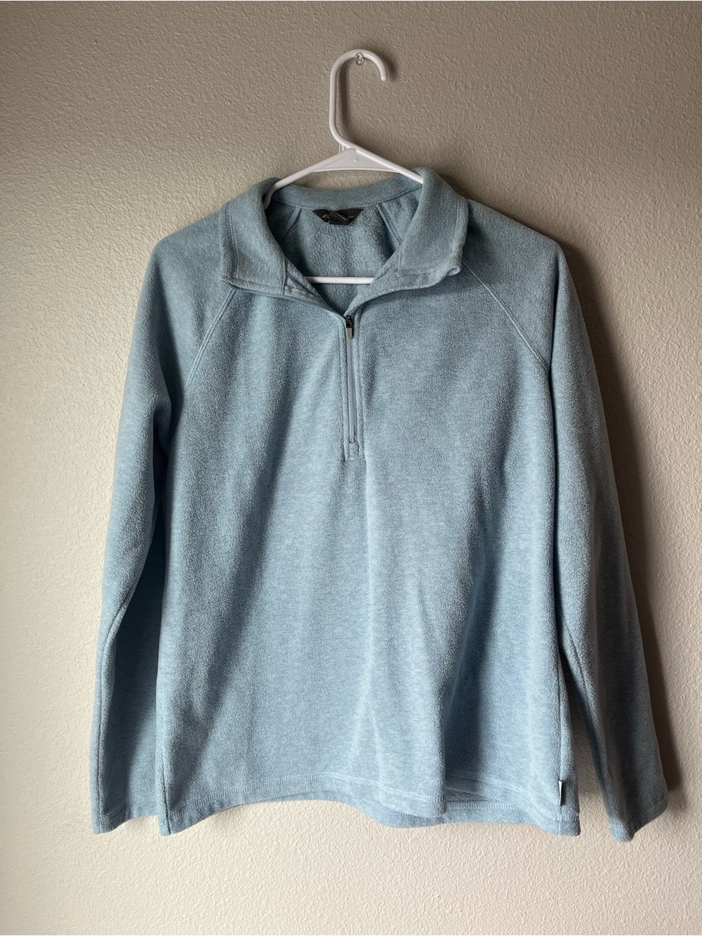 Eddie Bauer Light Blue  Half-Zip Fleece Pullover